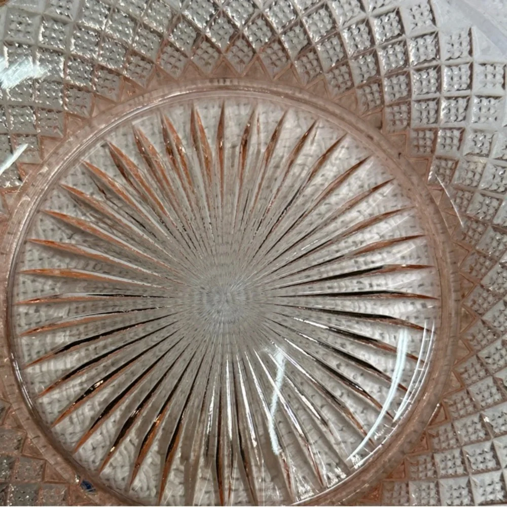 1930-40s Pink Depression Glass Bowl/Serving/Holiday Dining Lancaster Glass Amy?‎